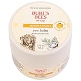 BURT'S BEES FOR PETS Paw Balm for Dogs with Manuka Honey and Coconut Oil, Soothes Dry Dog Paws, Naturally Derived Ingredients, 1.76 Oz