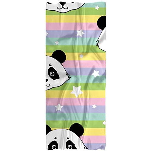 Écharpe légère femme contre le froid de mi-saison style arc-en-ciel panda