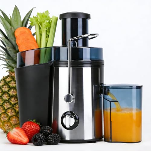 Juicer Machine,1000W Centrifugal Juicer Extractor with Wide Mouth 2.6in Feed Chute 2 Speed Setting for Fruit Vegetable, Easy to Clean, Stainless Steel