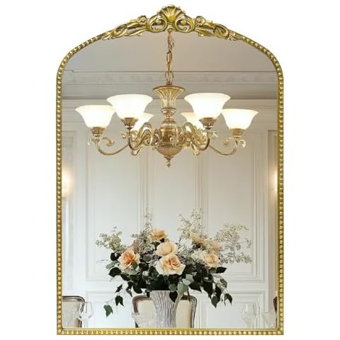 G-LEAF Vintage Baroque Arched Mirror Cover