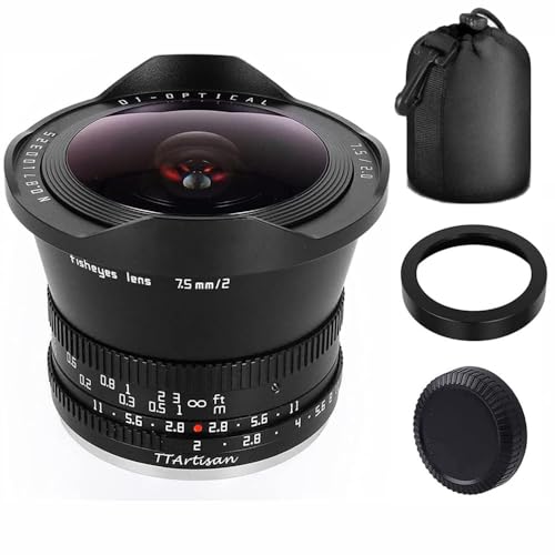 Amazon.co.jp: TTArtisan 7.5mm F2 APS-C 広角魚眼レンズ ND