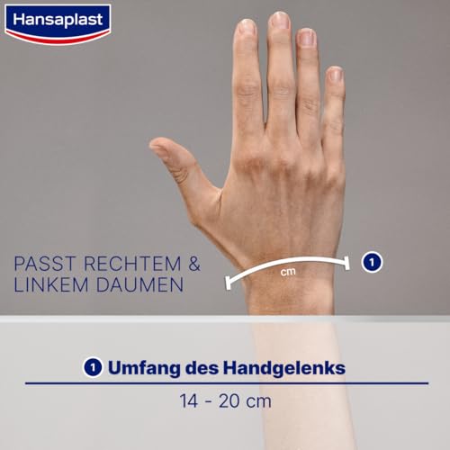 Hansaplast Protective stabilisierende Daumen-Bandage, Daumenschiene unterstützt & entlastet das Gelenk, Daumenstütze fördert die Regeneration, Unisex