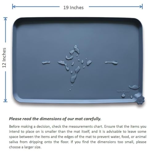 Hoki Found -Waterproof Pet Feeding Mats with High Lips - Multiple Size and Colors for Dogs, Cats & Others-G by Hoki Found - Image 6