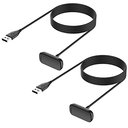 Hianjoo 2���� Fitbit Charge 6/5 �Ή� �[�d�P�[�u���AFitbit Luxe �p USB�[�d��A�t�B�b�g�r�b�g �`���[�W6/5 �Ή� �[�d�P�[�u�� �`���[�W���O�P�[�u�� �X�}�[�g�E�H�b�`�A�N�Z�T��