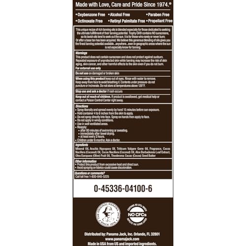 46% Off Panama Jack Trophy Suntan Oil – No SPF, Tropical Scent - Image 3