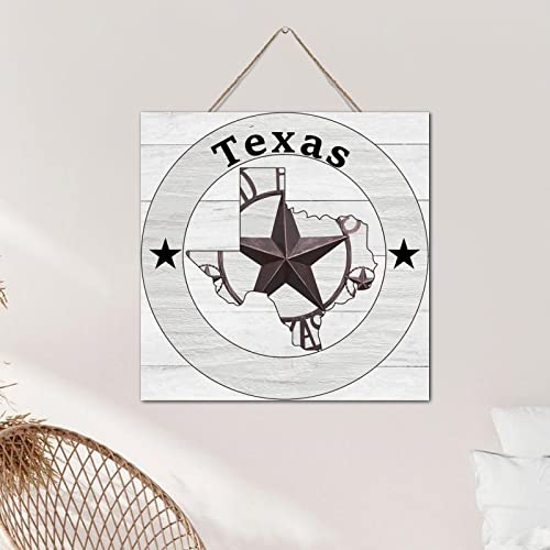 Panneau bois Texas Lone Star cadeau décoration bohème original