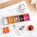 woodluv. Caja de 5 compartimientos para bolsitas de té en bambú, acrílico...