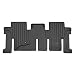 SMARTLINER Floor Mats 2nd Row Liner Black for 2013-2018 Nissan Pathfinder / 2013 Infiniti JX35 / 2014-2019 QX60