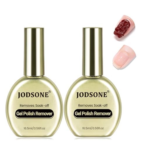 JODSONE 16.5ml Gel Nail Polish Remover No Need Soaking or Wrapping for U V Gel Nail Polish Remover for Nails Removal off at Home Easy and Quick to Remove 2PCS