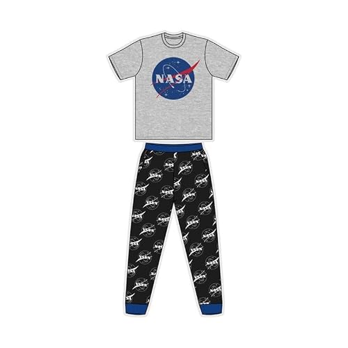 Mens Official Character Pyjamas Pyjama Set Nightwear Lounge Bottoms T Shirt Gift NASA M
