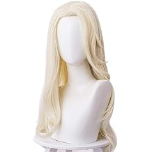 Topcosplay Womens Cosplay Wig Long Blonde Wavy Halloween Costume Wigs