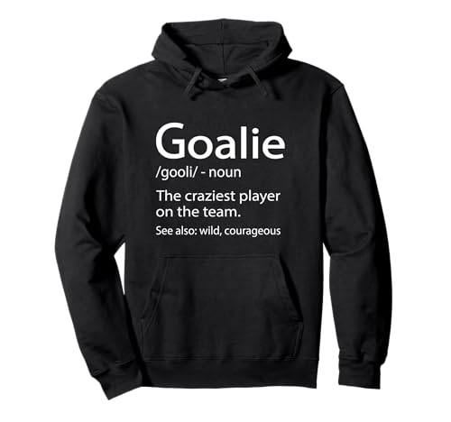 Funny Hockey Goalie Girls Boys Pullover Hoodie