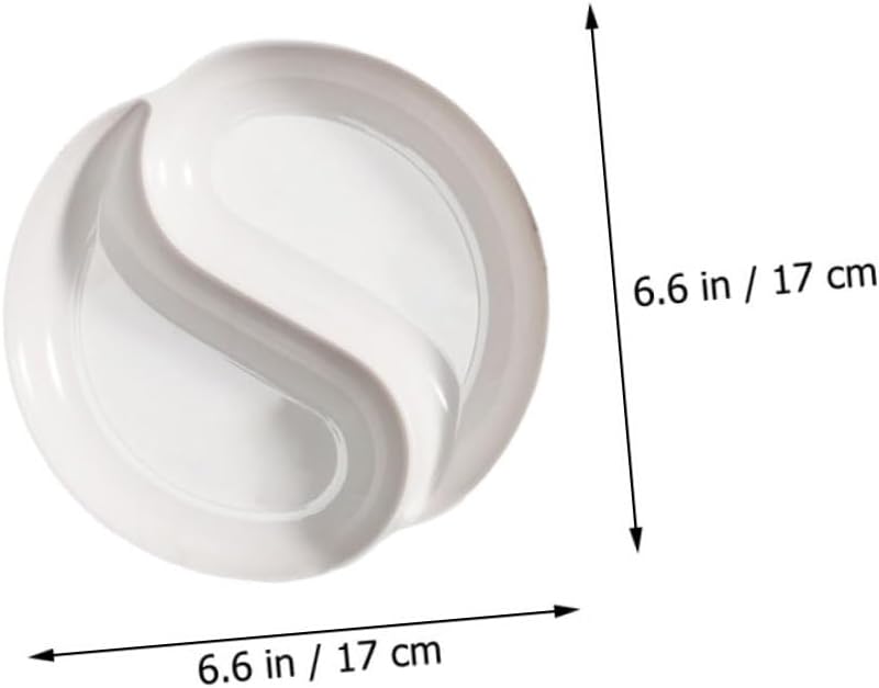 4Pcs Tai Ji Shape Mixing Trays Set for Artists White Pigment Trays for Watercolor and Acrylic Paint for DIY Crafts and Painting Projects