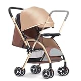 ZOOBLY ベビーカー 両対面 折りたたみ コンパクト 軽量 新生児～3歳 リクライニング 日除け 覗き窓 安全規格認証