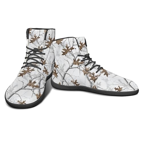 Image of Fashion Print Womens Mens High Top Barefoot Sneakers Flat Shoes