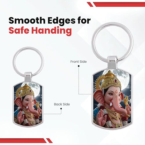 Image of Premium Printed Metal Keychain for Men & Women | High-Definition Artwork Print | Durable Key Ring for Car, Bike, Home & Office Keys | Stylish Decorative Key Holder Gift