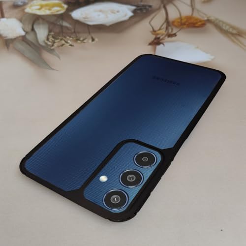 Image of AIBEX Crystal Clear Back Case Compatible with Samsung Galaxy M35 5G Back Cover Case | 360 Degree Protection | Shock Proof Design | Transparent Back Cover (PC & TPU, Bumper)