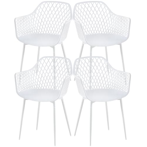 Sillas Cocina Pack 4 Blancas Marca buybyroom