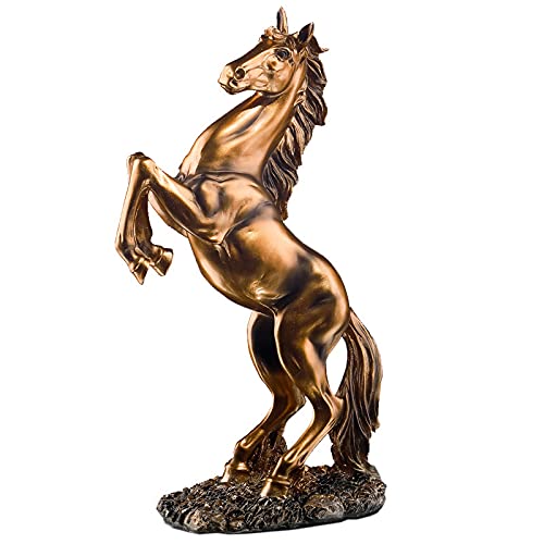 Statue cheval debout résine pour dynamiser un bureau triste et vide