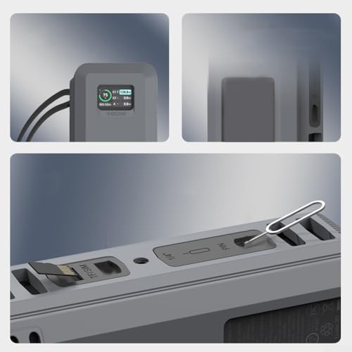 Funda silicona Anker 737 estuche flexible con agarradera y soporte trípode 7