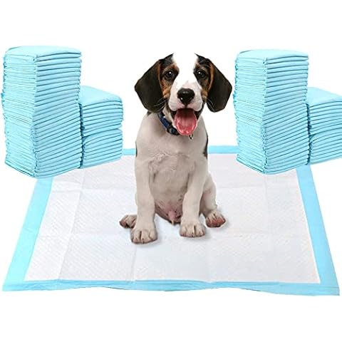 RMTL Pet Training Pads Dog Pee Leak-Proof Mats - Super Absorbent Disposable Quick Drying Pee Wee Mats For Dogs, Cats, Rabbits Pets Pack of 50 (Medium) (60x45cm) Cover