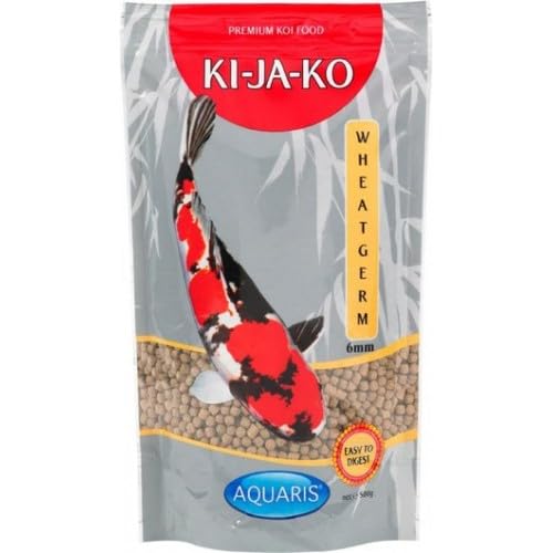 KI-JA-KO Germen de Trigo alimento Especial para koi, Rico en Vitamina E Natural y ácidos grasos Omega-3, con Alto Contenido en Germen de Trigo, para alimentación en Primavera y otoño 10 kg / 6mm