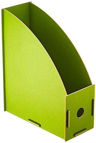 Range-revues en bois vert gazon pour organiser le bureau ou le salon