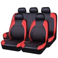 Autostoelhoezen voor Fiat Punto (2006-2010), All-Weather Complete Set Stoelkussenbeschermers Waterdicht Achter Set Autostoelhoezen