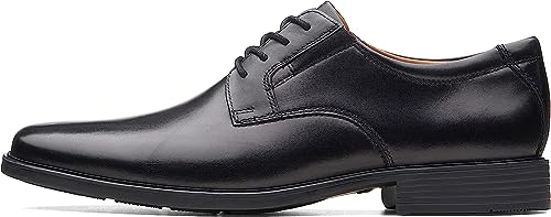 Preisvergleich Produktbild Clarks Herren Tilden Plain Derby, Schwarzes Leder, 42.5 EU