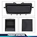 PIT66 Double Din Dash Bezel Cover, Compatible with Jeep Wrangler TJ 1997 1998 1999 2000 2001 2002 Black Dashboard Panel Mounting Kit 95-6549