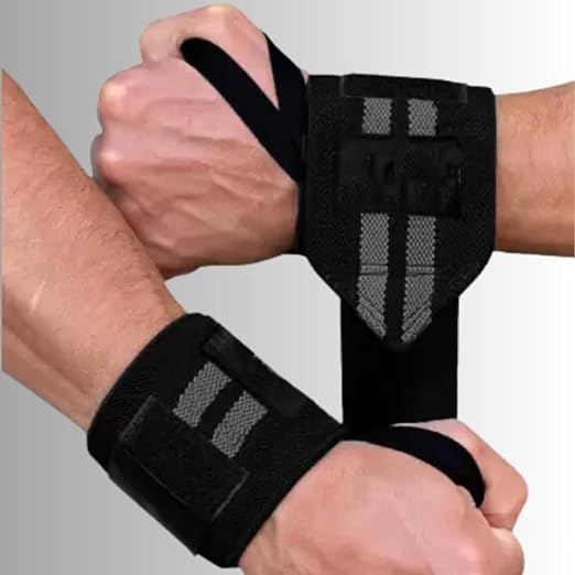 SACHI SPORTS Cotton Wrist Band for Men & Women, Wrist Supporter for Gym Wrist Wrap/Straps Gym Accessories for Men for Hand Grip & Wrist Support While Workout & Muscle Relaxation (Black) (B0D2LRV6F6) Amazon Price History, Amazon Price Tracker