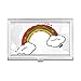 Rainbow Weather Wind Illustration Pattern Business Card Holder Case Pocket Box Wallet