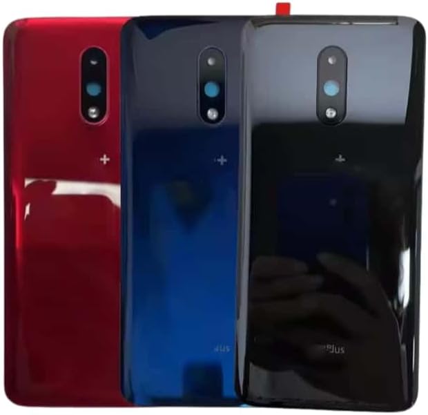 YOOOKOOO Compatible Rear Back Cover for Oneplus 7 – Battery Door Housing Replacement Part (Mirror Gray)