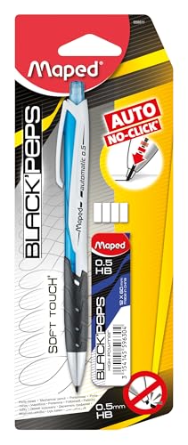 Maped - Crayon mécanique Blackpeps 0,5 mm et graffiti, couleur aléatoire, lot de 1 fournitures de bureau (assorties)
