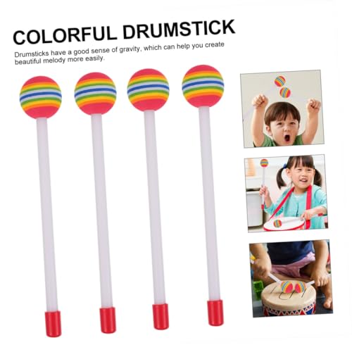 Baquetas de percusión de plástico multicolor 10 piezas miniatura 7