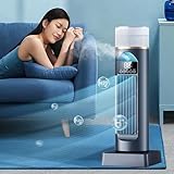 Air Conditioner Cooling Fan, Air Cooler Fan, Air Conditioning Unit with Digital Display, Quiet Oscillating 6 Speeds Cooler with Remote & Water Tank, 6H Timer for Home Office RV Indoor - Image 2