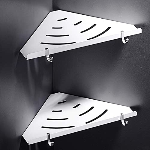 Étagère de salle de bain d'angle adhésive pour stopper le désordre