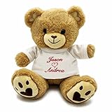 DIBSIES Personalized Teddy Bear (You and I Two Names)
