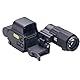 558+G45 Combo Holographic Sight 558 Red Dot Sight 5X Magnifying Glass with Quick Release for 20mm Picatinny Rail Mount