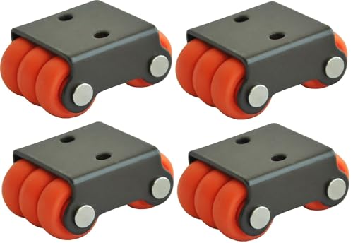 Image of 4pcs Castor Wheel Roller Baby Sixer Fix Caster Wheels Size: 20mm | 150Kg Load Capacity Heavy Duty for Trolley, Furniture, Table, Bed, Office - Pack of 4pcs
