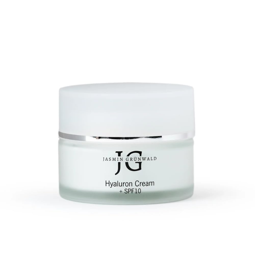 Hyaluron Gesichtscreme mit SPF 10, 50 ml, Feuchtigkeitsspendend & Anti-Aging, vegan & ohne Parabene, UV-Schutz für alle Hauttypen