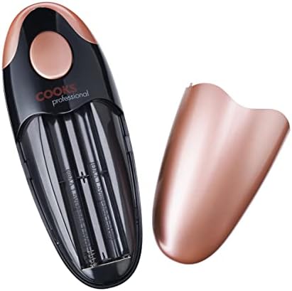 Electric Can Opener Automatic Cordless Tin Opener for Arthritic Hands by Cooks Professional (Copper and Black)