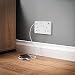 2 Gang 13amp Double Switched Socket UK Plug USB Charging Wall Outlet Pack of 2 USBW2-HE
