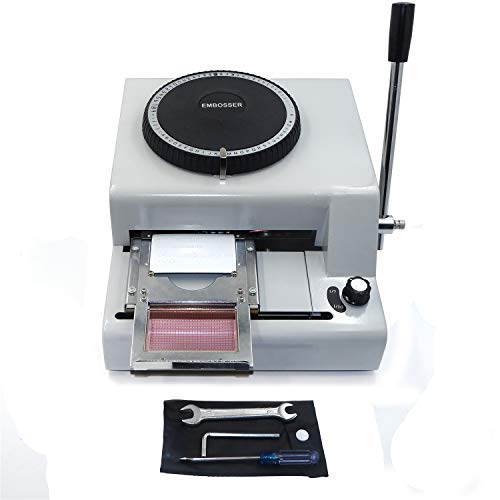 HongK- Manual 72C Embosser Code Printer Stamping Machine Personalized Cards [P/N: ET-WORK001-RAW]