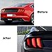 RT-TCZ Tail Light Lamp Cover Guard Trim Frame Bezels Decoration Accessories Compatible with Ford Mustang 2018-2023(2018+ Smoke Black)