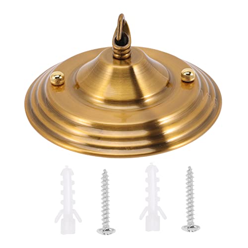 Crochet de lustre plaque de recouvrement de plafond 140 mm métal bronze
