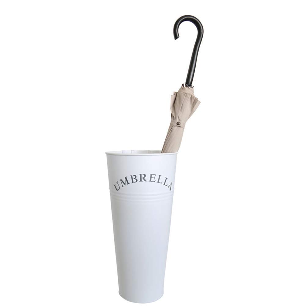 Porte-parapluies en métal avec bac amovible pour porte d'entrée compacte