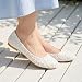 Imagen de GLAMORA Bailarinas Encaje Mujer Manoletinas Zapatos Planos Punta Fina Calzado Ligero Cómodo Primavera Verano Floral Slip On Suela Flexible Transpirable wt-38