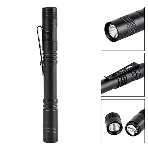 Bestsun Pen Flashlight, 5Pcs Pen Light With Clip Mini Medical Penlight Small Bright Pen Light Aaa Battery Tactical Flashlight (13.3Cm) #TOP2
