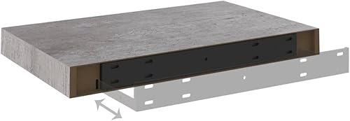 Miniatura 8 de Estantes flotantes de pared, 2 piezas, estante de pared, estantes montados en la pared, estantes para almacenamiento de pared, estante de exhibición